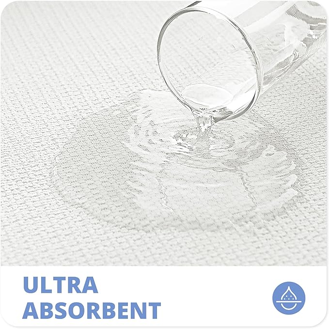 Bath Mat,Ultra Thin Bathroom Rugs,Rubber Bath Mats for Bathroom,No Slip Bath Rugs,Quick Dry,Machine Washable,Low Pile,Absorbent,Shower Outside,Sink,Home Decor Accessories.White,2'x3'(24x36inch)
