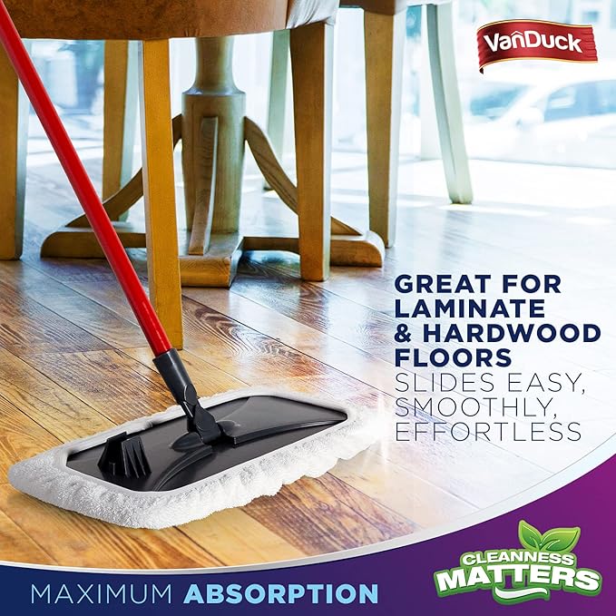 VanDuck 100% Cotton Terry Mop Pad 15x8 inch (24-Pack)