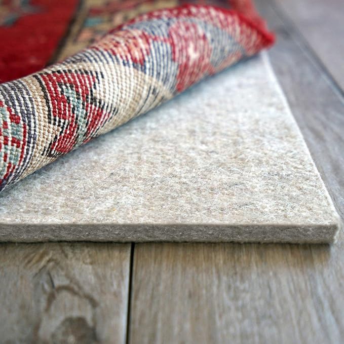 RUGPADUSA - Eco-Plush - 12'x15' - 3/8" Thick - 100% Felt - Extra Cushioned Rug Pad - Available in 3 Thicknesses, Many Custom Sizes