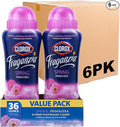 Clorox Fraganzia Laundry Scent Booster Crystals in Spring Scent - Scented In-Wash Freshener Beads for Fresh, Clean, Great Smelling Clothes and Linens, Twin 18 Oz - 6 Pack