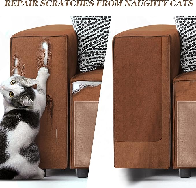 Azobur Sofa Fabric Repair Patch, Oversized Microfiber Patch，Self Adhesive Fabric Sofa Patch Repair Fabric,Super Cost-Effective Combination (Gray)