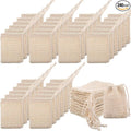 Rtteri 240 Pcs Soap Exfoliating Bag, Natural Sisal Soap Pouch Saver Body Shower Bar Mesh Body Net with Drawstring for Foaming and Drying