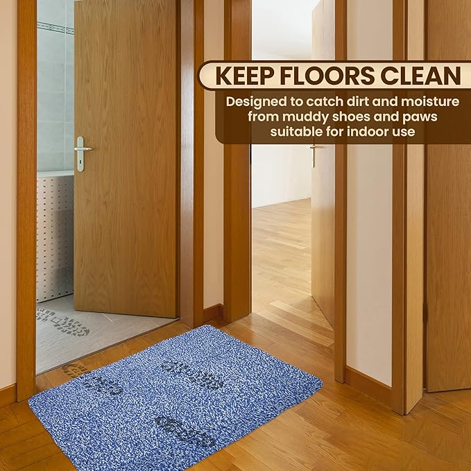 Premium Microfiber Indoor Door Mat – 32"x48" Washable Entry Mat, Non-Slip, Waterproof Backing, Super Absorbent, Low Profile Entryway Doormat for Indoor Entrance