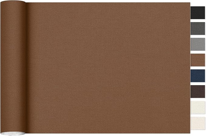 Oversized Canvas Patch 16 "x31, Self-Adhesive Waterproof Canvas Patch Set for Repairing Tents, Couch, Boat Covers, Camping Chairs, Awnings, Car Seats.(Brown)