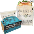 Compostable Food Storage Bags, Resealable Sandwich Bags, 100 Count, 6.7 x 6.8 inches, Extra Thick and Reusable, Eco-Friendly, Certified US BPI ASTM D6400 Europe OK Compost