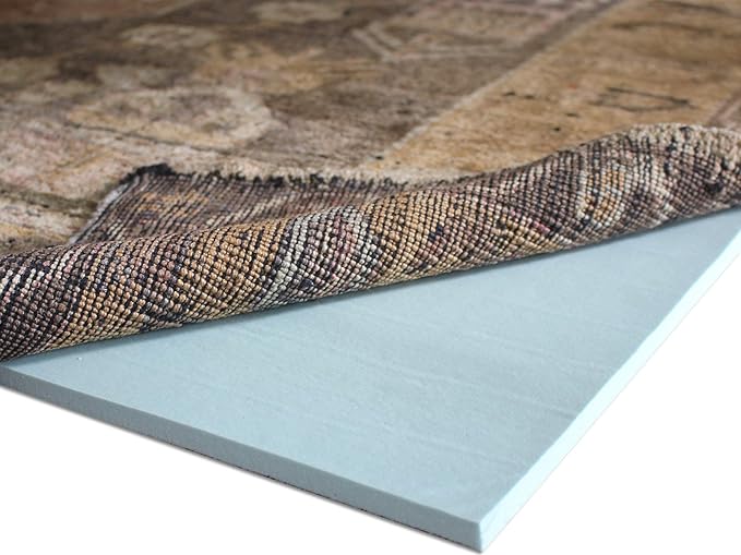 RUGPADUSA - Cloud Comfort Memory Foam - 6' Round - 7/16" Thick - Luxurious Cushioned Rug Pad - Water Resistant