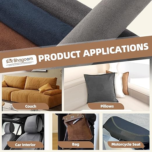 Suede Repair Patch, Large Fabric Repair Tape, Self-Adhesive Patches for Furniture, Couch, Sofa, Car Interior, Shoes, Hand Bag, Clothing (Grey, 3.5X79 Inch)