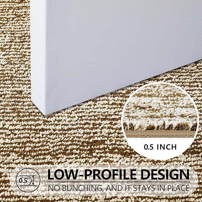 REFETONE Indoor Doormat, Front Door Mat 20"x32" Absorbent Rubber Backing Non Slip Back Door Mats, Washable Low-Profile Inside Floor Mat Door Rugs for Entryway, Resist Dirt Mud Mat for Dogs, Coffee