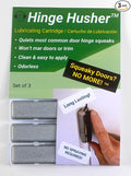 The First-of-Its-Kind Lubricant Cartridge for Squeaky Door Hinges. Mess-Free, Odorless, Sprayless & Prelubricated. Hinge Husher™ Lubricant Cartridges (3 Pack - Silver)