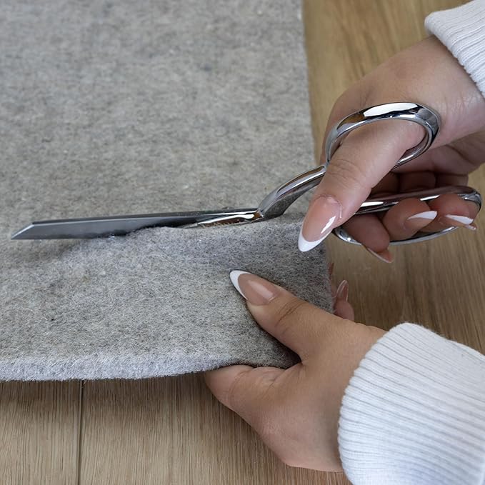 RUGPADUSA - Eco-Plush - 9' Square - 1/2" Thick - 100% Felt - Luxurious Cushioned Rug Pad - Available in 3 Thicknesses, Many Custom Sizes