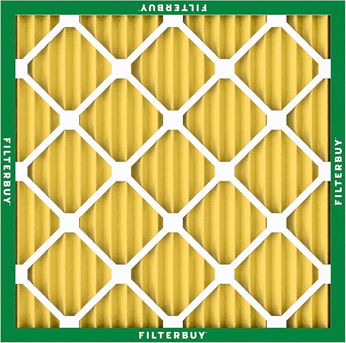 Filterbuy 17x17x1 Air Filter MERV 11 (MPR 1200) Allergen Defense Replacement (4-Pack), Electrostatic Pleated HVAC AC Furnace Filters, Made in USA (Actual Size: 17.00 x 17.00 x 0.75)