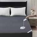 BEDLORE Twin Mattress Protector, Waterproof Noiseless Mattress Cover with Stretchable Pockets for 6-15 inches Mattress, Soft Breathable Mattress Pad Machine Washable (Dark Gray)