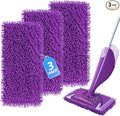 Wet Jet Pads Compatible with Swiffer Wetjet, Reusable Wet Jet Refill for Hardwood and Floor Spray Mop, Upgraded Fiber Mop Pads for Deep Cleaning (3 Pack)