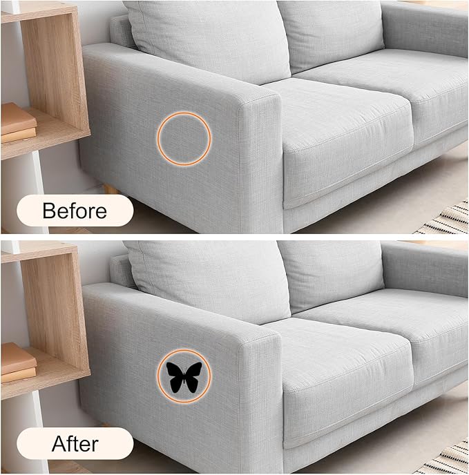Repair Patches Repair Tape Self-Adhesive DIY Repair Patch Linen Gear Patch for Sofa, Furniture, Chair, Clothing,Tents,3x60 Inch,Bright Grey