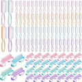 Patelai 100 Pcs Handle Grip Nail Brush Bulk Colorful Nail Scrubber Cleaner Fingernail Brushes Hand Toes Scrub Cleaning Brushes Pedicure Scrubbing Tool for Men and Women, Multicolor Brush