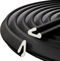 V-Shaped Weather Stripping Door Seal, 33FT Draft Stopper for Doors/Windows, Gaps, Dustproof, Soundproof & Thermal Insulating, Noise-Reducing, Light-Blocking Door Gap Filler