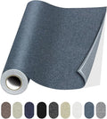 Fabric Repair Patches, 17X79 Inch Linen Repair Tape Self-Adhesive Fabric Patches Durable, DIY Large Linen Tape for Sofa, Couches, Furniture, Chair, Clothing （17X79 Inch, Blue Grey）