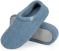 HomeTop Women's Fuzzy Curly Fur Memory Foam Loafer Slippers with Polar Fleece Lining