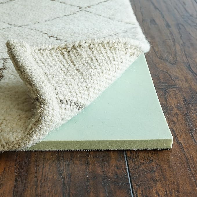 RUGPADUSA - Cloud Comfort Memory Foam - 7'x9' - 7/16" Thick - Luxurious Cushioned Rug Pad - Water Resistant