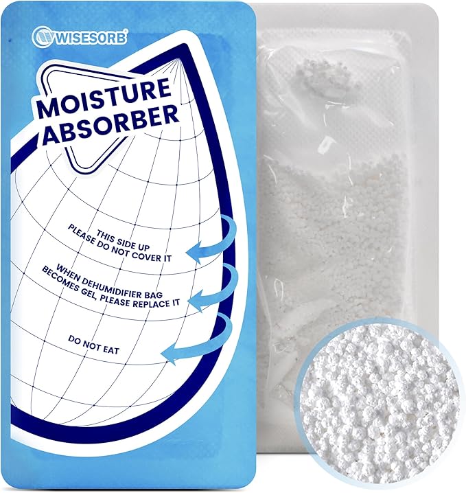 25 Gram Moisture Absorbers, 20 Packs Dehumidifier Bags for Bathrooms, Basements, Rvs, Humidity Packets for Closet