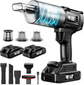 Handheld Vacuum Cleaner Cordless- 35000PA Strong Suction for Car & Home, Car Vacuum Portable Rechargeable Lightweight for Pet Hair with HEPA Filter, Quick Clean in Office/Desk/Couch (Black)