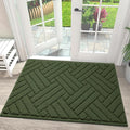 Door Mat Indoor Doormat, Entryway Rug Door Mats Non-Slip Rubber Backing,Heavy Duty Low-Profile Entrance Rugs, Absorbent Resist Dirt Doormats Floor Door mat for Entryway,Green 36"x59"