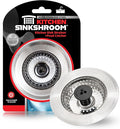 Kitchen SinkShroom Revolutionary Clog-Free Stainless Steel Sink Strainer, Chrome gray