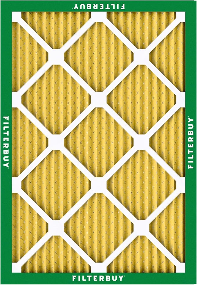 Filterbuy 17x21x1 Air Filter MERV 11 (MPR 1200) Allergen Defense Replacement (4-Pack), Electrostatic Pleated HVAC AC Furnace Filters, Made in USA (Actual Size: 16.50 x 20.50 x 0.75)