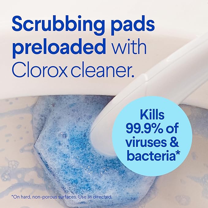 Clorox ToiletWand Toilet Cleaner Refills, Toilet brush, Original, 10 Count