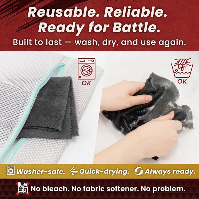 BELLEMOND「Samurai Cloth」Japanese Microfiber Cleaning Cloth | Washable, Reusable, Lint Free Cloth for Phones, Laptops, Lenses, Screens & Electronics | Made in Japan | Small