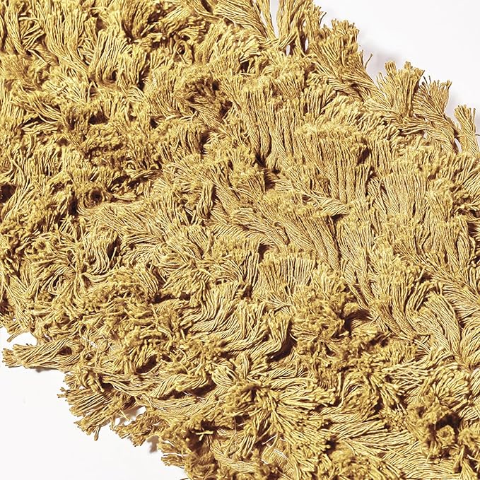 Commercial Dust Mop Replacement Head - 24 x 5 in. Cotton Nylon Reusable Mop Head- Industrial Dust Mop Refill for Floor Cleaning & Janitorial Supplies, Yellow