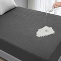 Waterproof Mattress Protector Twin Size - Breathable, Noiseless, Ultra-Soft Bed Cover, Mattress Pad Cover with Deep Stretchable Pockets 8"-21" (Gray)