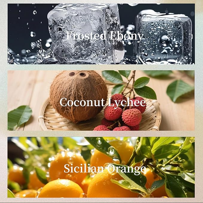 THEDOTS Series Coconut Lychee Car Vent Clip, Fabric Sachet Air Freshener, 30 Days Long-Lasting for Car Interior Decor, Non-Toxic (1 Pack)
