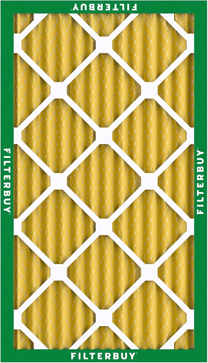 Filterbuy 20x36x2 Air Filter MERV 11 (MPR 1200) Allergen Defense Replacement (4-Pack), Electrostatic Pleated HVAC AC Furnace Filters, Made in USA (Actual Size: 19.50 x 35.50 x 1.75)