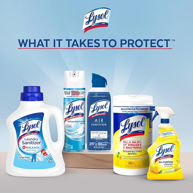 Lysol Pro Kitchen Spray Cleaner and Degreaser, Antibacterial All Purpose Cleaning Spray for Kitchens, Countertops, Ovens, and Appliances, Citrus Scent, 22oz (Pack of 2)