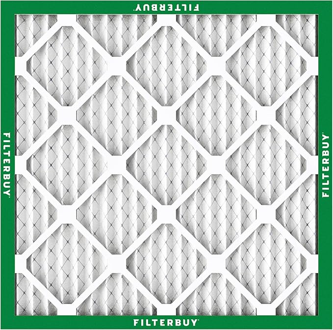Filterbuy 20x20x1 Air Filter MERV 8 (MPR 700) Dust Defense Replacement (6-Pack), Electrostatic Pleated HVAC AC Furnace Filters, Made in USA (Actual Size: 19.50 x 19.50 x 0.75)