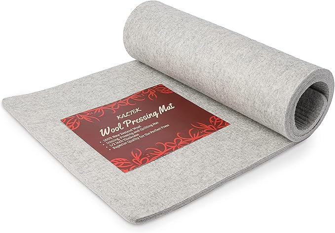 Wool Pressing Mat, Extra Large 22" X 60" Pressing Mat for Quilting 100% New Zealand Wool Ironing Pad for Quilters