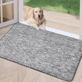 REFETONE Doormat, 32'x40', Indoor Absorbent Non Slip Dark Grey Doormat, Resist Dirt, Machine Washable, Low-Profile Entry Rug for High-Traffic Areas, Housewarming Gift