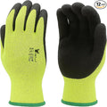 G & F Products G & F 1516 12 Pairs Pack Premium High Visibility Work and gardening Gloves for Men and Women. MicroFoam Textured Coated Palm and Fingers Gloves for Gardening Work, Size Small, Green