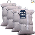 Lingerie Bags for Washing Delicates Pack of 4 (28 x 20 Inches) Mesh Laundry Bags Clean for Pillows Overcoat Garment Smaller Comforters Blankets Washable Rugs for Washing Machine