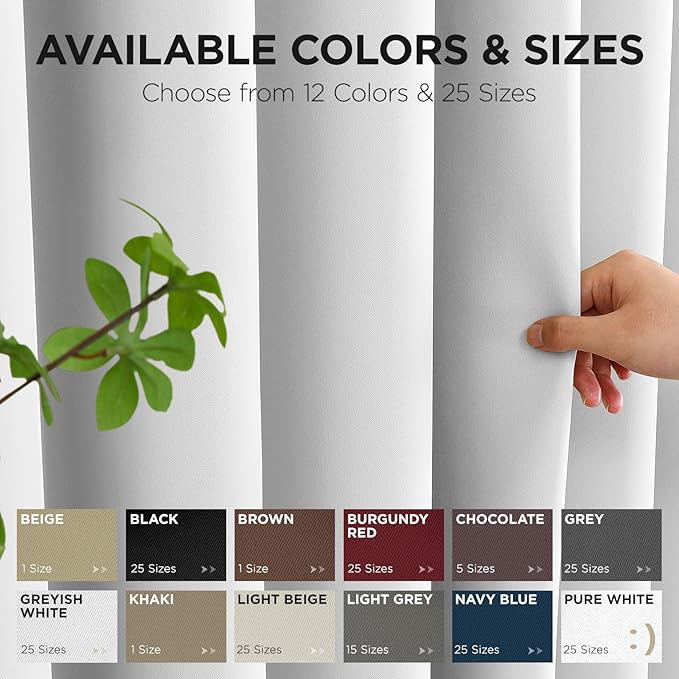 Joydeco Blackout Door Curtain for Doorway Privacy 84 Inches Long, Grommet Closet Curtain for Open Closet, Room Divider for Bedroom Living Room (Greyish White 52Wx84L, 1 Panel)