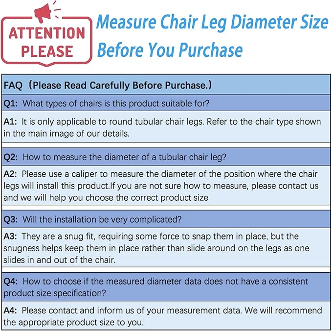 Rectangle U Shaped Chair Leg Tips Cap with Felt Pads,Furniture Feet Protector Slide Smoothly Glides,Protect Hardwood Floor No Scratches No Noise,Fit 16mm(5/8inch) Diameter Tubular Legs (Black 32PCS)