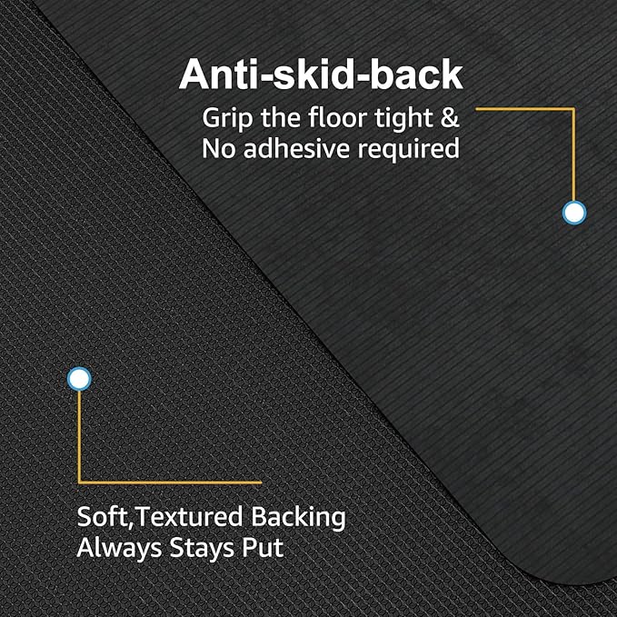 Placoot Desk Chair Mat for Hardwood Floor & Tile 55"x35" Office Chair Mat for Rolling Chairs Large Anti-Slip-Recyclable Material Computer Chair Mat Rug for Office/Home