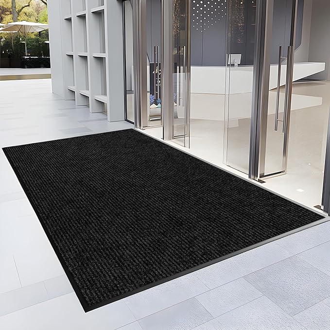 3′ x 59′ Front Door Mat Indoor Outdoor Entrance, Commercial Floor Mat Heavy Duty Dirt Trapper Entryway Doormat, Custom Size Non Slip Rubber Backing Welcome mat, Door Mat for High Traffic Area