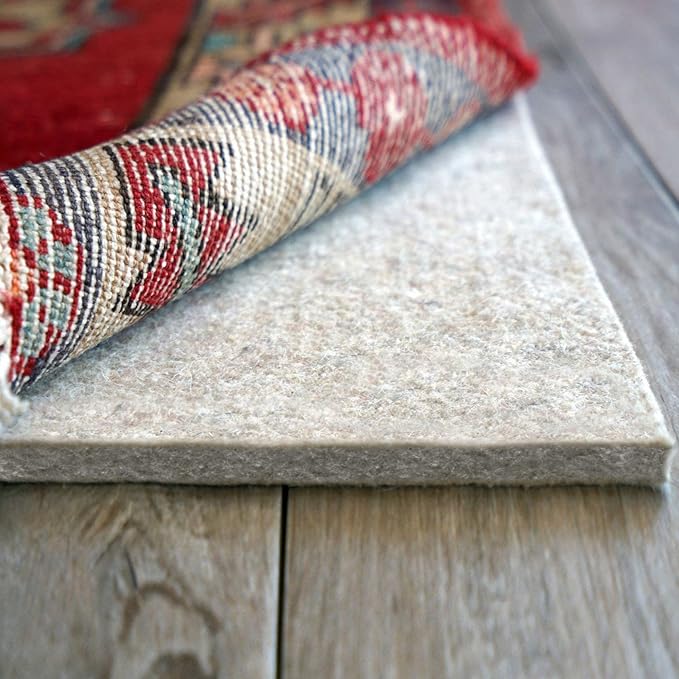 RUGPADUSA - Eco-Plush - 9'10" x 13'10" - 1/2" Thick - 100% Felt - Luxurious Cushioned Rug Pad - Available in 3 Thicknesses, Many Custom Sizes