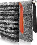 2 Pack Soap Bag Different Roughness Deep and Gentle,Bar Soap Pouch Saver Pocket,Exfoliating Body Scrubber Shower Bath Sponge Loofah (Grey)