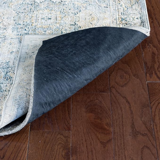 RUGPADUSA - Dual Surface - 8'x10' - 3/8" Thick - Felt + Rubber - Enhanced Non-Slip Rug Pad - Adds Comfort and Protection - for Hard Surface Floors