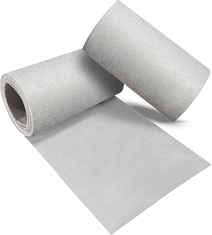 Velvet Repair Patch, Self-Adhesive Flannel Fabric Patch, Multi Colors, Microfiber Patch，Can be Used to Patch Sofas, Car Seats, Handbags, Jacket Holes and Tears (Grayish White)
