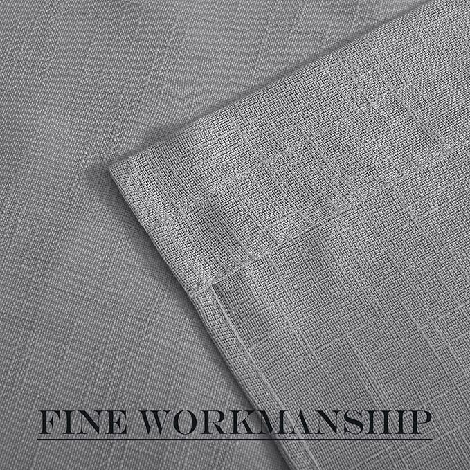 NICETOWN Privacy Sidelight Curtain Short - Semitransparent Voile French Door Panel 40 inches Length French Door Curtain with Tie Backs(Dark Gray, Sold Individually, 30 inches Wide)