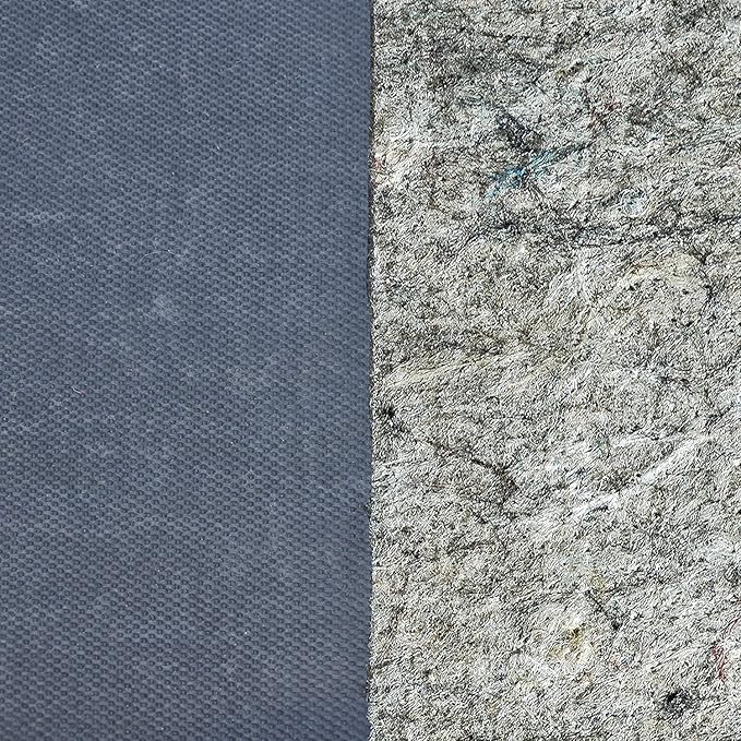 RUGPADUSA - Dual Surface - 12' Square - 1/4" Thick - Felt + Rubber - Non-Slip Backing Rug Pad - Safe for All Floors